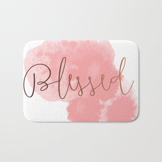 Blessed #society6 #decor #buyart Bath Mat