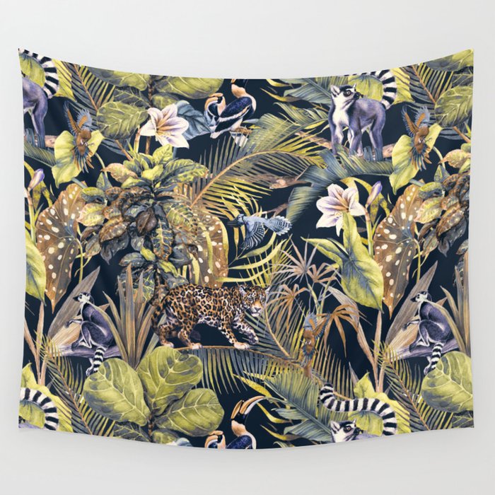 Wild Jungle 01 Wall Tapestry by mmartabc Society6