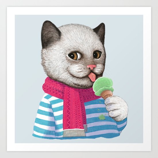 Ice cream Art Print
