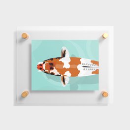 Orange Koi Fish  Floating Acrylic Print