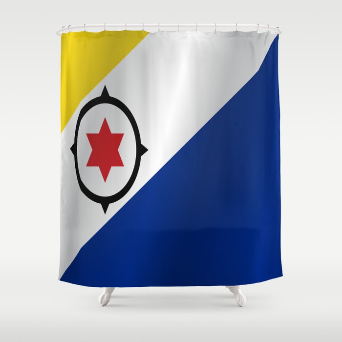 Flag of Bonaire Shower Curtain