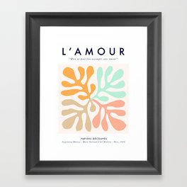 Matisse Nature Love Cut-outs - Poster 1. Pastels Framed Art Print