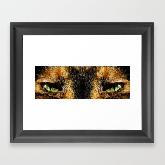 Cat Eyes Framed Art Print