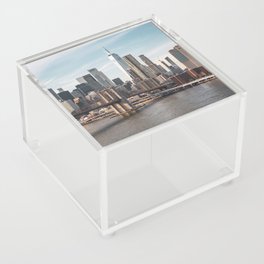 New York City Skyline and the Brooklyn Bridge | Travel Photography in NYC Acrylic Box