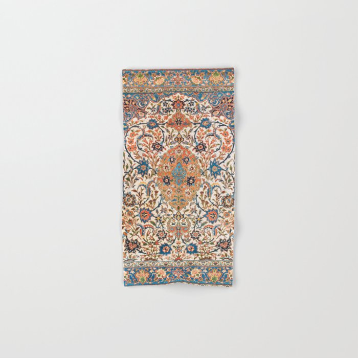 Isfahan Antique Central Persian Carpet Print Hand & Bath Towel