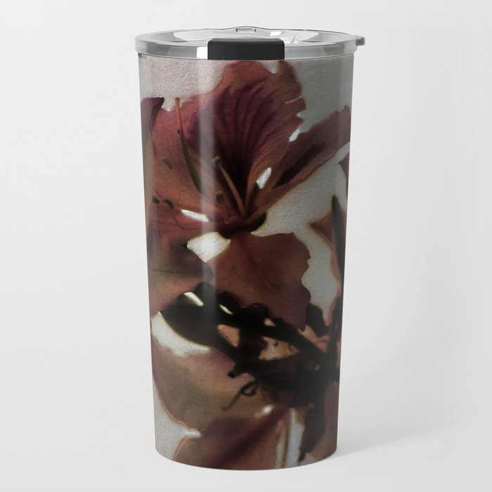 Watercolor Lilies in Pastels Travel Mug