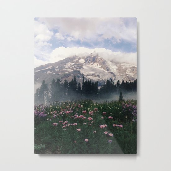 Mt Rainier Metal Print