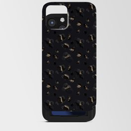 Cheetah Animal Print Black Pattern iPhone Card Case