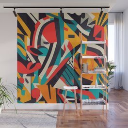 Colorful Abstract Wall Mural