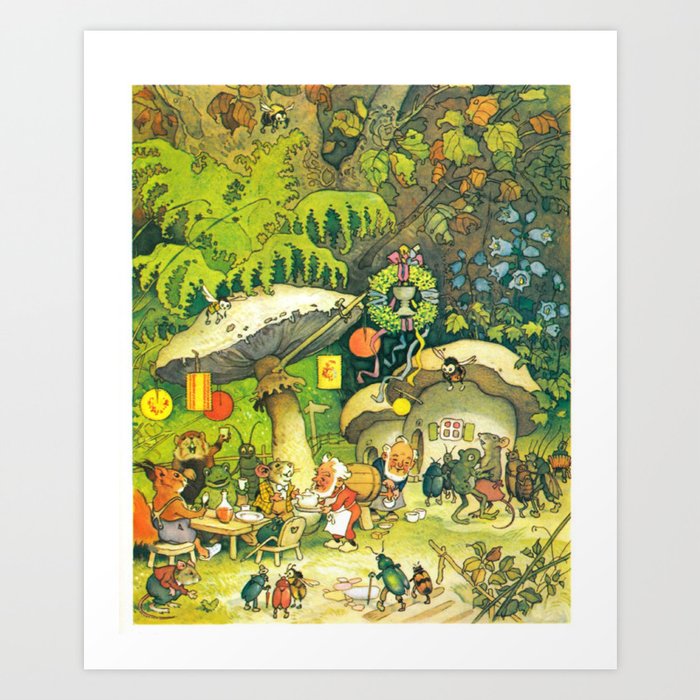 Garden Party by Fritz Baumgarten  Art Print