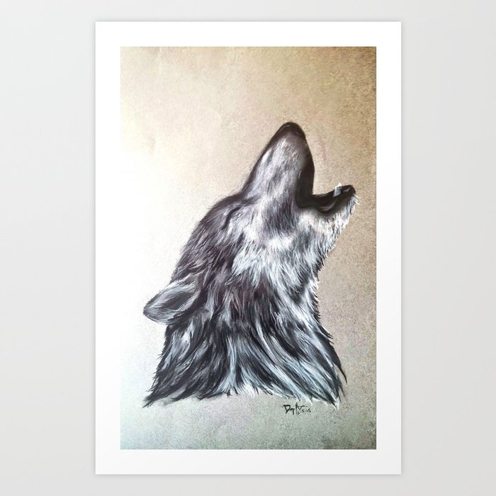 Western Wolf Art Print