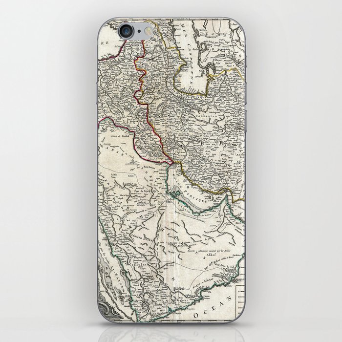 Map of Persia, Arabia and Turkey - Vaugondy - 1753 vintage pictorial map  iPhone Skin