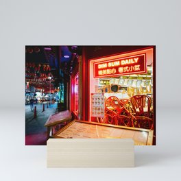 Chinatown in Neon Mini Art Print