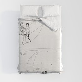 the moon knows Duvet Cover