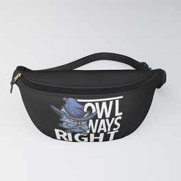 Witch Owl Evil Owl Halloween Magic Fanny Pack