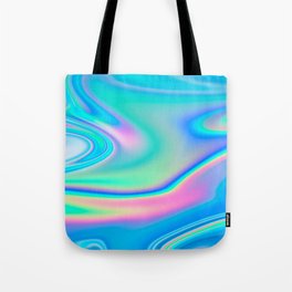 Holographic Iridescent Chill Vibes Tote Bag