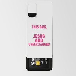 This Girl Runs On Jesus And Cheerleading Android Card Case