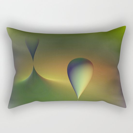 foggy geometry Rectangular Pillow