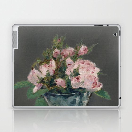 Moss Roses in a Vase, 1882 by Edouard Manet Laptop & iPad Skin
