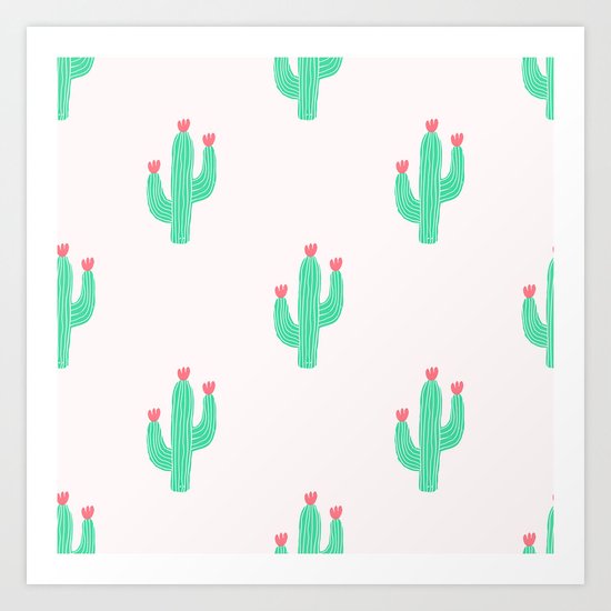 Cactus bloom Art Print