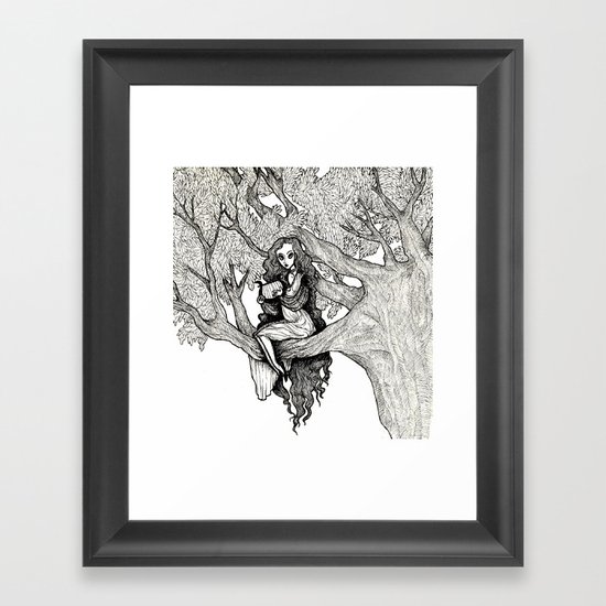 WOODLAND FAE Framed Art Print