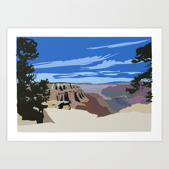 Grand Canyon Along The Rim Art Print