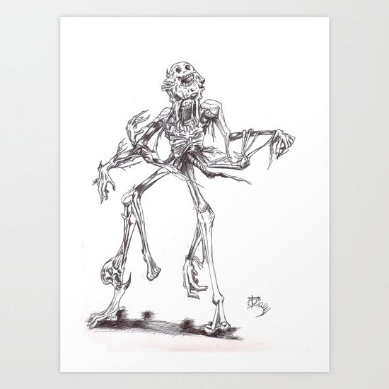Undead corpse Art Print