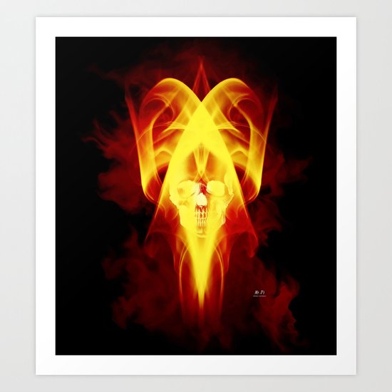 Face Of Death Art Print