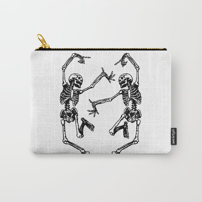 Duo Dancing Skeleton Carry-All Pouch