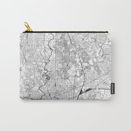 Washington D.C. White Map Carry-All Pouch