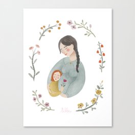 Mother and daughter Canvas Print