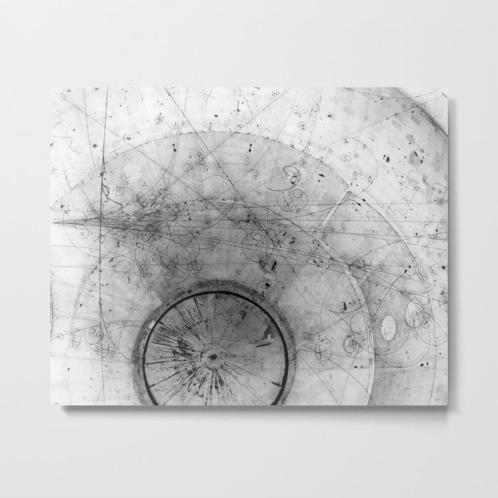 Particle Tracks Metal Print