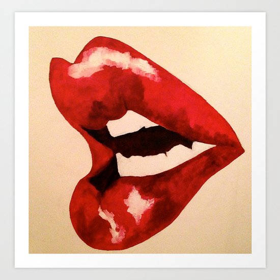 Red Lipstick Art Print