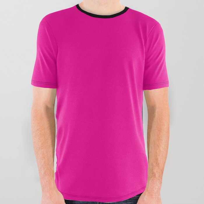 Letter I (Black & Magenta) All Over Graphic Tee