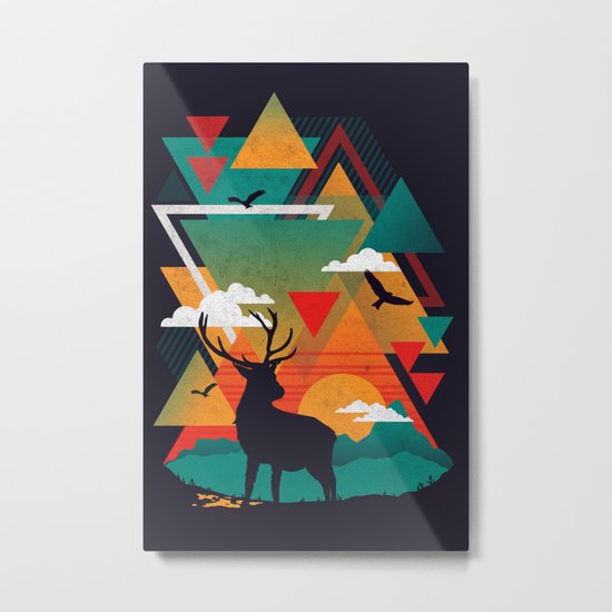 New Ridges Metal Print
