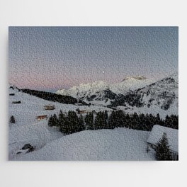 Snowy winter wonderland (Austria, Lech) Jigsaw Puzzle