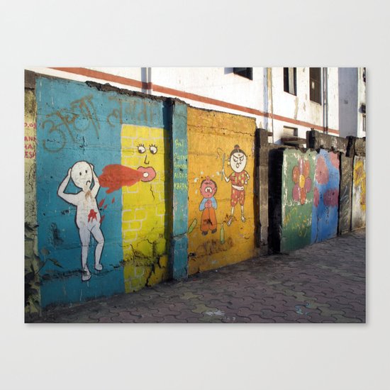 Street Art Bombay III Canvas Print