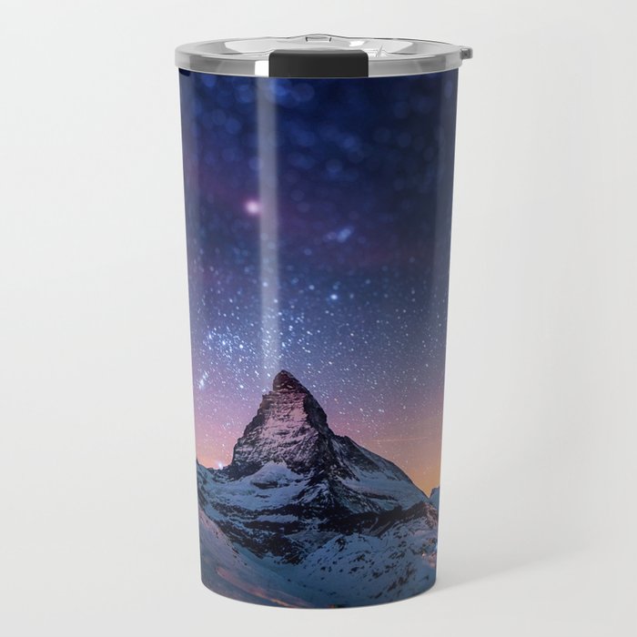 Mountain Reach the Galaxy Travel Mug