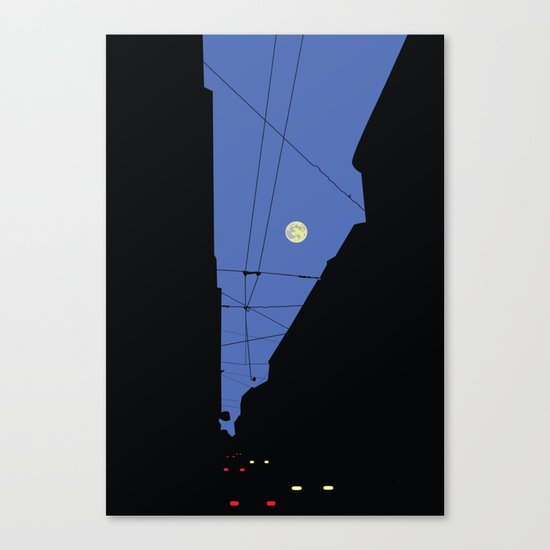 Moon lines Canvas Print