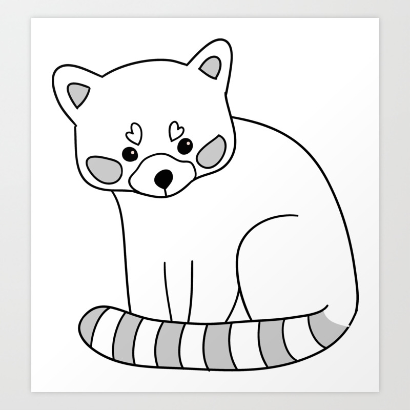 Cute Red Pandas Art Print By Anna Alekseeva Kostolom3000 Society6