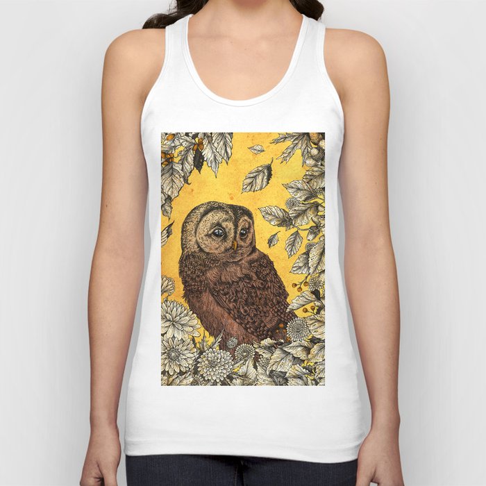 Tawny Owl Yellow Tank Top