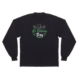 Hat St Paddy's Clover Shamrock Saint Patrick's Day Long Sleeve T-shirt