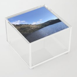 Lake and Mountain with Bright Blue Sky Acrylic Box