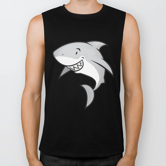 Great white buddy Biker Tank