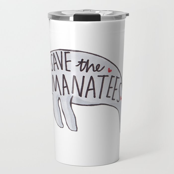 Save the Manatees Travel Mug