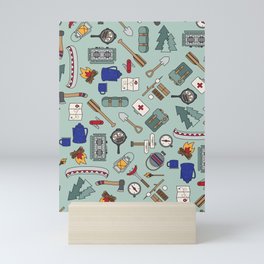 Camping Gear Mini Art Print