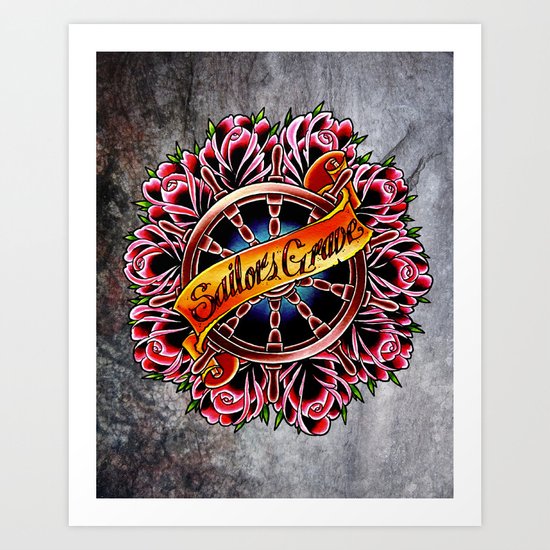 sailors grave Art Print