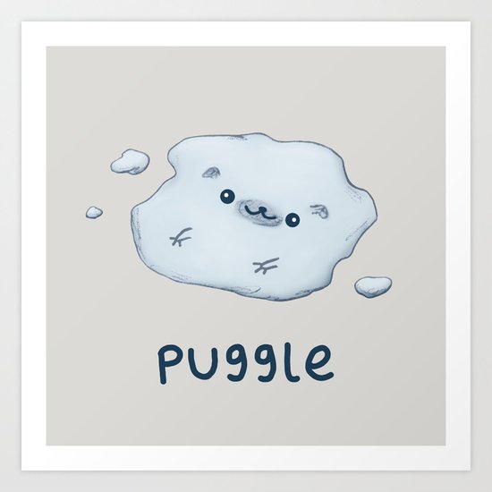 Puggle Art Print