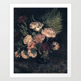 Vincent van Gogh Vase With Carnations 1886 Art Print