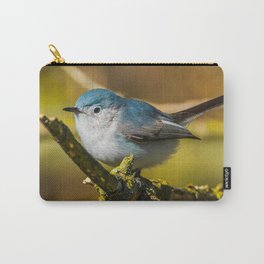 Blue Grey Gnatcatcher, Cute Bird Photograph Carry-All Pouch